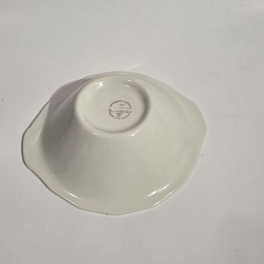 Homer Laughlin White logged Cereal Bowl 7.5" - Picture 3 of 7